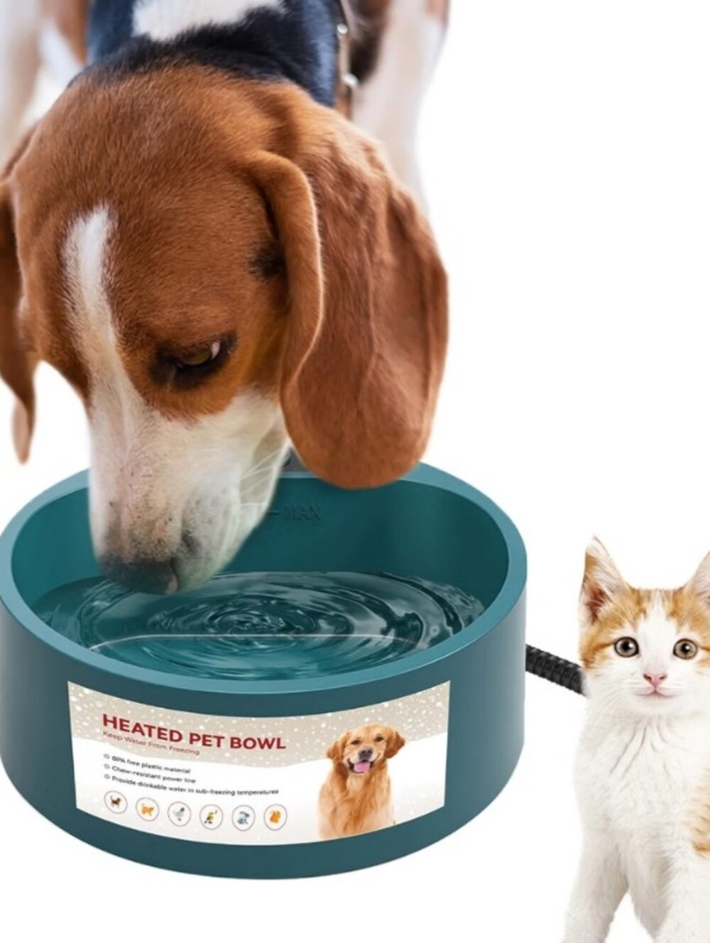 Namsan Outdoor Thermal Heated Water Bowl for Pets